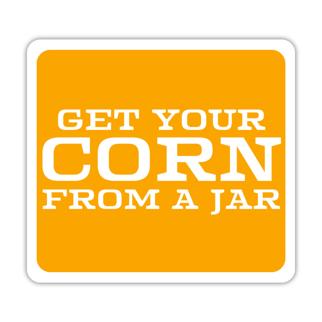 Corn From A Jar Sticker