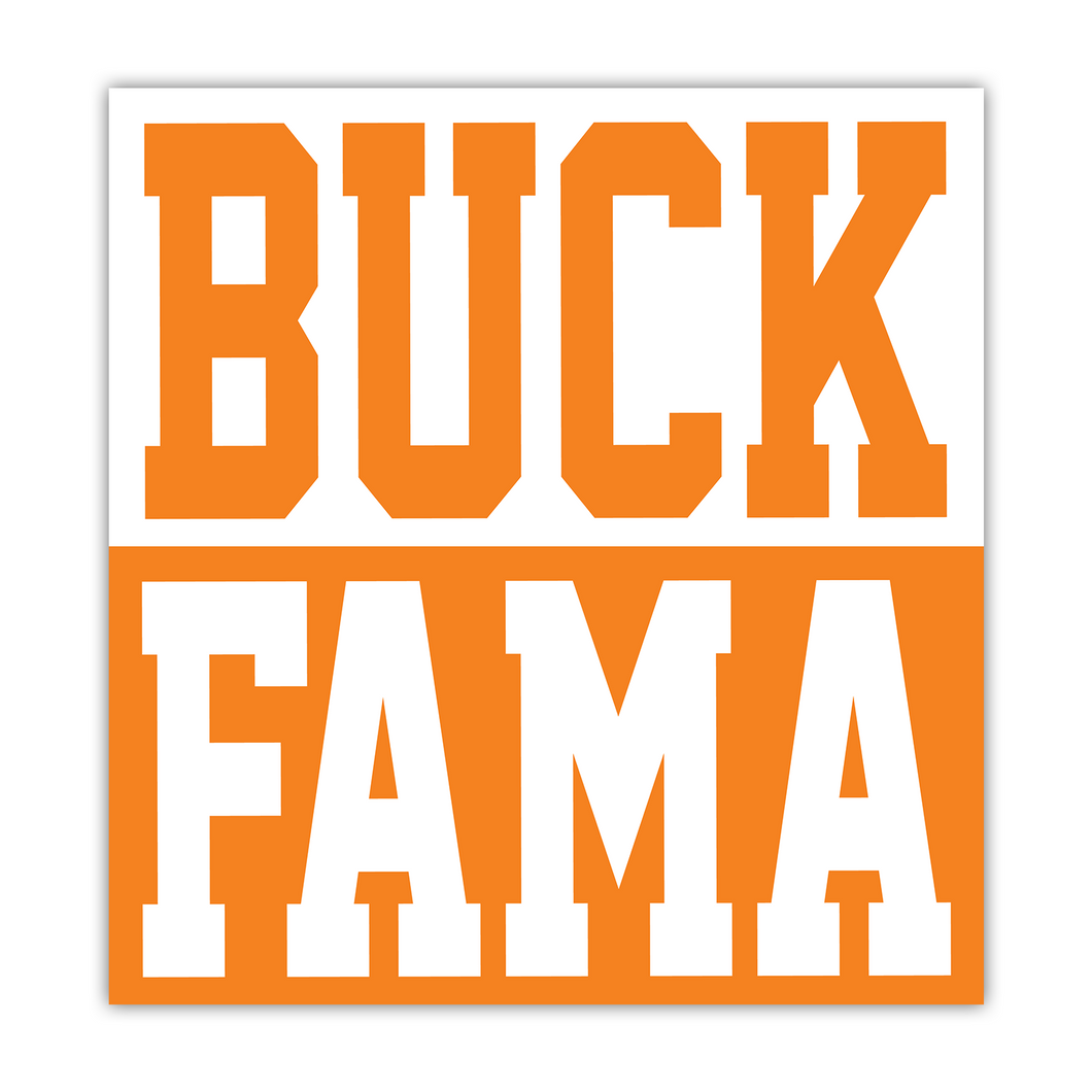 The Buck Fama Sticker